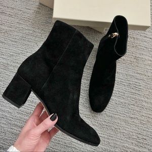 M.Gemi Corsa black suede tall ankle boots!